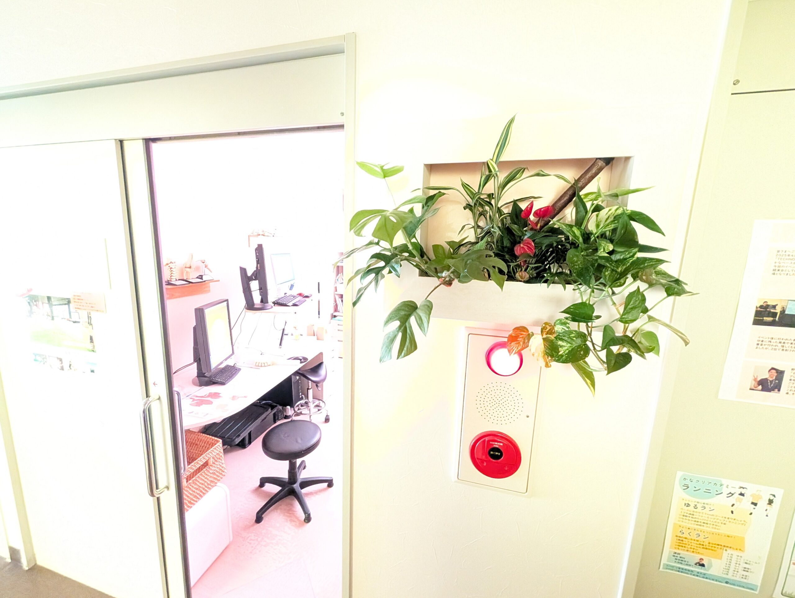 病院の待合・廊下におすすめ 壁掛けグリーン「フォレストフレーム」